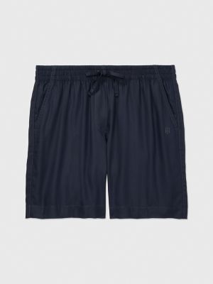 Tencel Pull-On Short, Navy