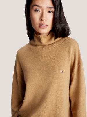 Relaxed Fit Mockneck Sweater