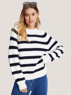 Stripe Mockneck Sweater | Tommy Hilfiger