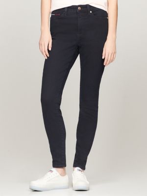 Women Navy Ankle Skinny Fit Dark Wash Jeans