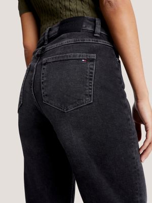 Straight Fit Black Jean | Tommy Hilfiger USA