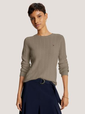 Tommy hilfiger crew 2024 neck sweater women's