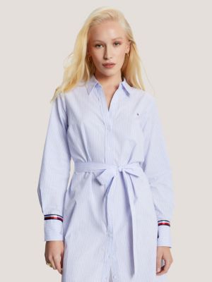 Hilfiger USA | Belted Poplin Tommy Shirtdress