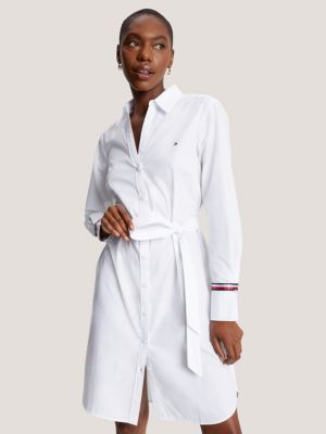 Belted Poplin Shirtdress