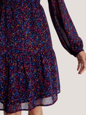 USA Floral | Shirtdress Hilfiger Tommy Chiffon