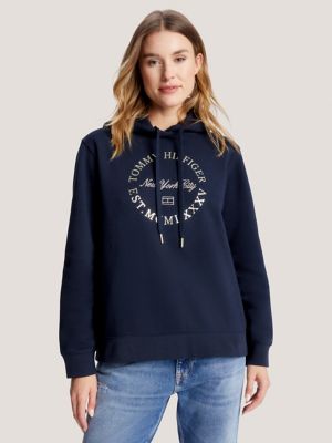 Tommy hilfiger hotsell navy hoodie women's