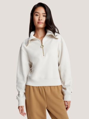 Relaxed Fit Quarter-Zip Sweatshirt | Tommy Hilfiger USA