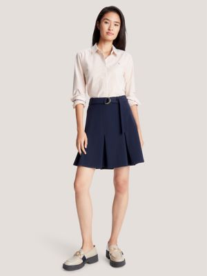 Tommy hilfiger 2025 navy pleated skirt