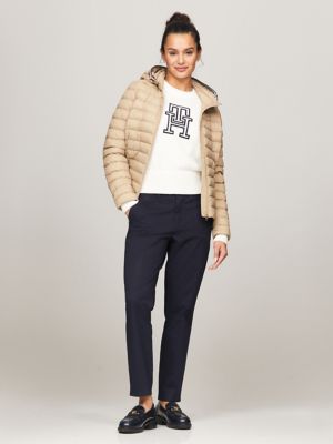 Lightweight Hooded Puffer Jacket, Khaki Sand