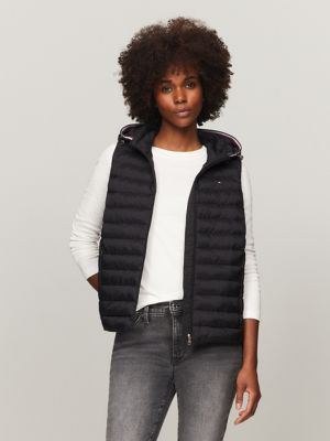 Womens puffer vest clearance long