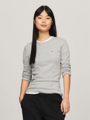 Slim Fit Favorite Long-Sleeve Hilfiger T-Shirt | Tommy USA
