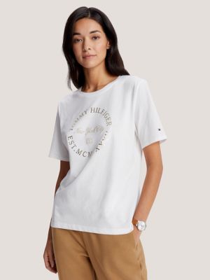 T-Shirt USA Circle | Logo NYC Metallic Tommy Hilfiger