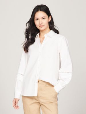 Relaxed Fit Lace Logo Shirt Tommy Hilfiger