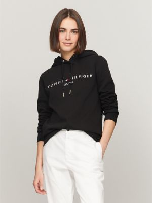 Tommy Hilfiger Women's Est. 1985 Pullover Hoodie (Medium, Cream) :  : Ropa, Zapatos y Accesorios