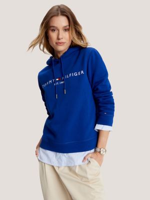 Tommy Hilfiger Sport Womens Sweatshirt Fitness Hoodie, Blue, X-Small :  : Clothing, Shoes & Accessories