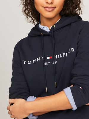 Embroidered Tommy Logo Hoodie