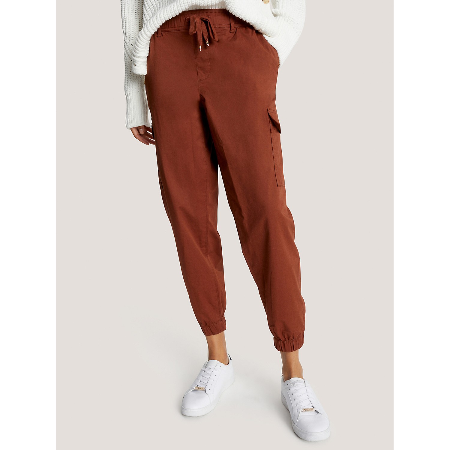 TOMMY HILFIGER Stretch Cotton Cargo Chino Jogger