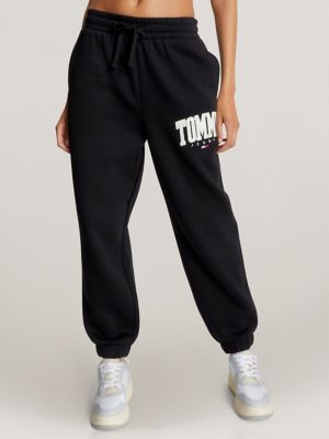 Embroidered TJ Varsity Logo Sweatpant, Black