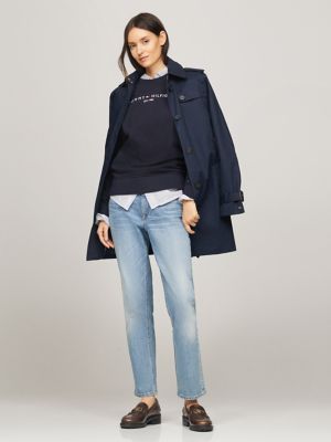 Embroidered Tommy Logo Sweatshirt, Navy