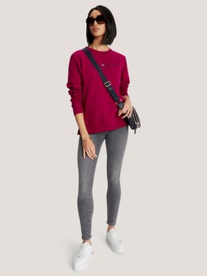 Embroidered Tommy Logo Sweatshirt, Italian Wine