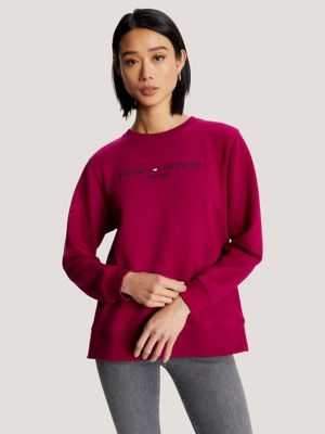 Sweat tommy hilfiger online femme violet