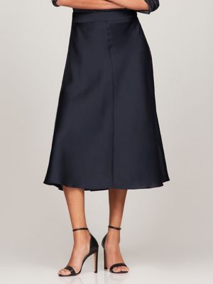 Tommy hilfiger metallic outlet pleated skirt