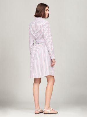 Belted Stripe Shirtdress | Tommy Hilfiger Canada