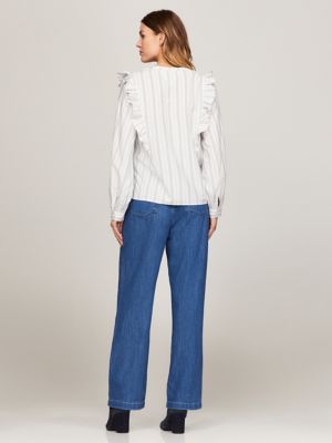 トミーページ Oversized Stripe Shirt | Tommy Hilfiger USA