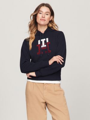 Tommy classics hoodie outlet met monogram