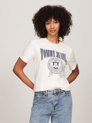 Relaxed Fit Varsity Logo T-Shirt USA Hilfiger Tommy 