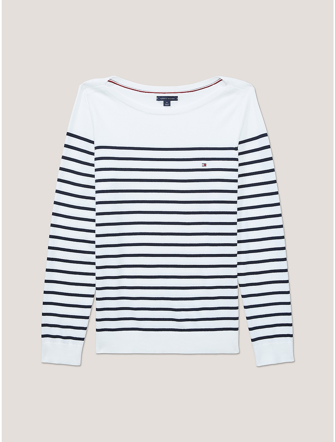 Tommy Hilfiger Women's Stripe Boatneck Sweater
