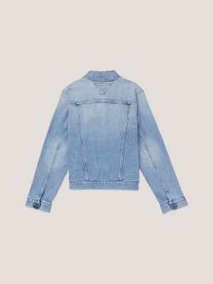 Slim Fit Denim Jacket, Light Wash