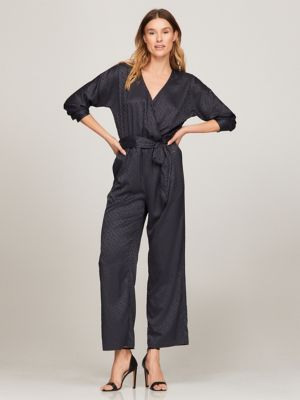 Belted TH Logo Jacquard Jumpsuit Tommy Hilfiger USA