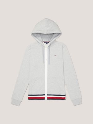 Tommy hilfiger white zip up sweater new arrivals