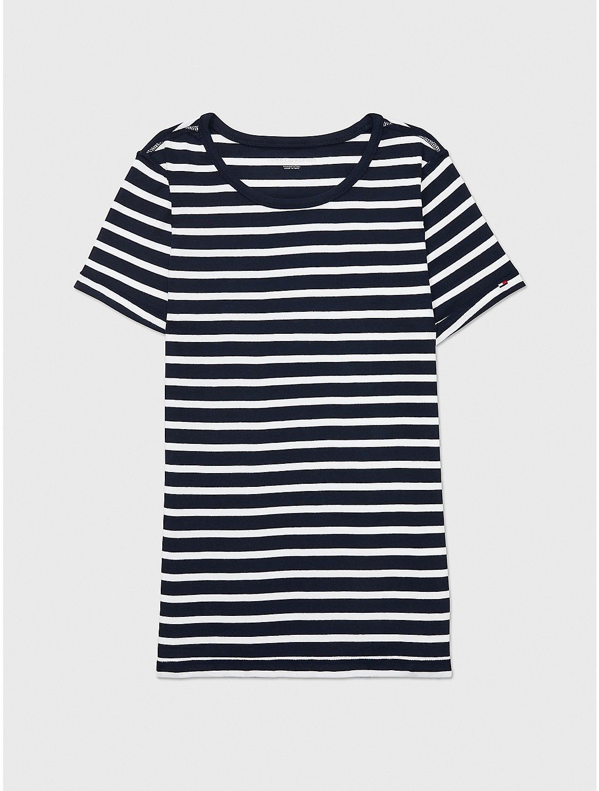 Tommy Hilfiger Women's Sensory Slim Fit Stripe T-Shirt