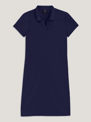 Slim Fit Solid Polo Dress Tommy Hilfiger USA