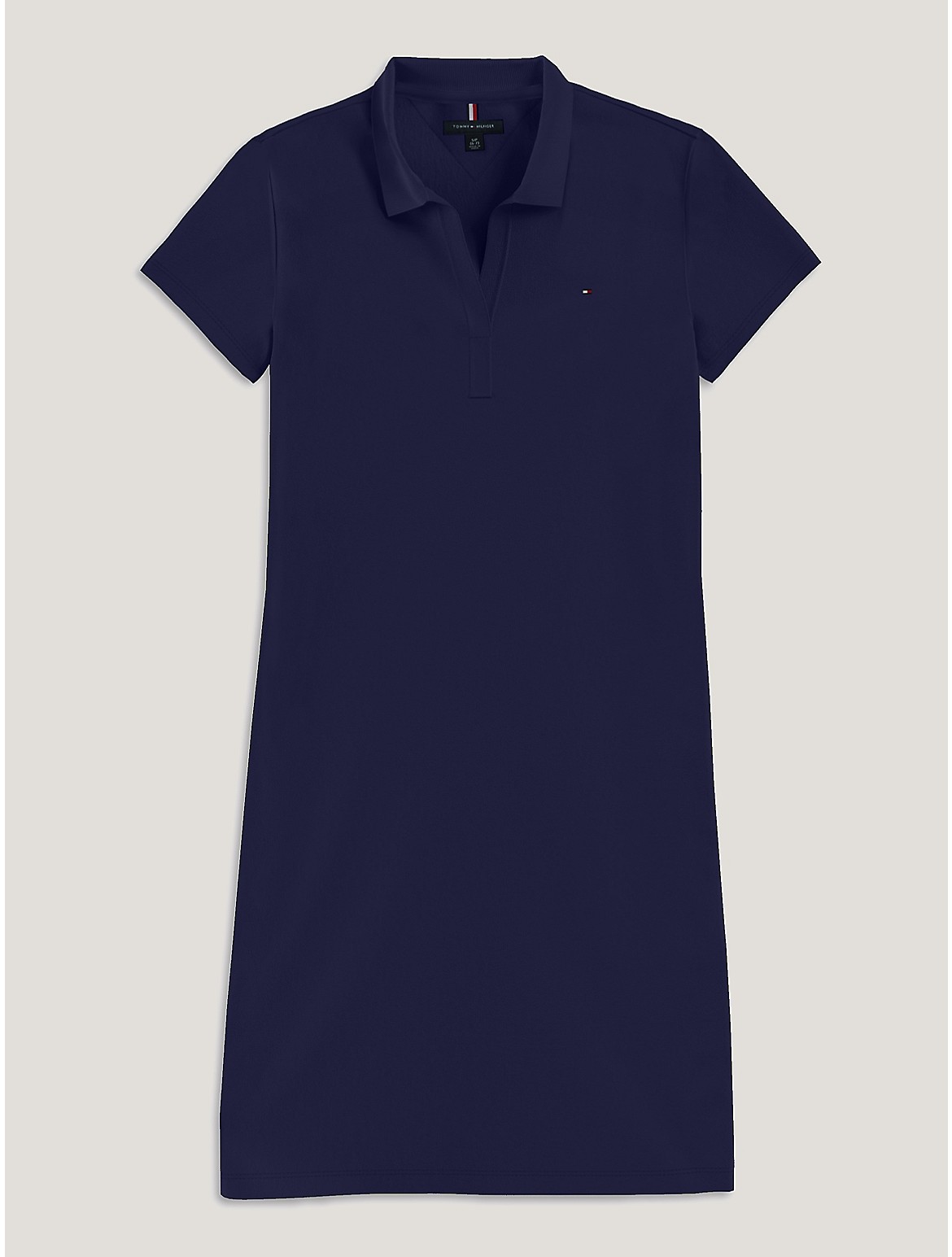 Tommy Hilfiger Women's Slim Fit Solid Polo Dress