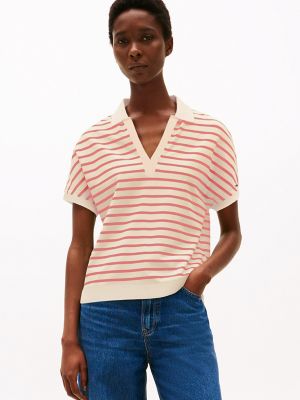 Relaxed Fit Stripe Polo, Calico Multi Stripe