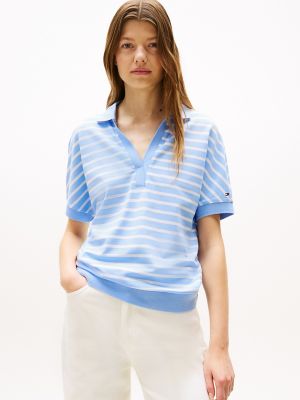 Relaxed Fit Stripe Polo, Vessel Blue Multi Stripe