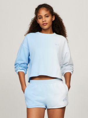 Dip-Dye Embroidered Signature Sweatshirt