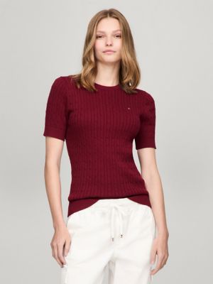 Tommy hilfiger half sleeve sweater sales