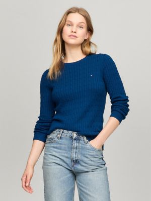 Long Sleeve Cable Knit Sweater Tommy Hilfiger