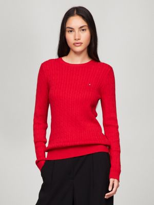 Red sweater tommy hilfiger on sale