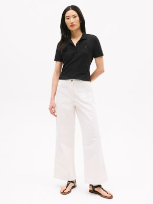 1985 Brushed Cotton Wide-Leg Pant, Ivory