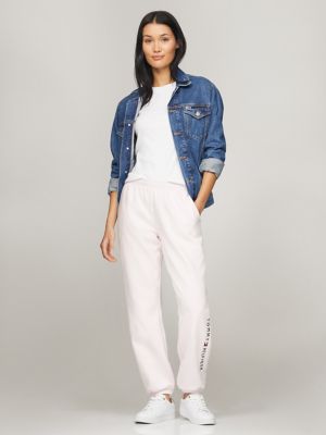 Tommy Hilfiger Women's Varsity Logo Sweatpant - White/Natural - M -  ShopStyle Activewear Pants