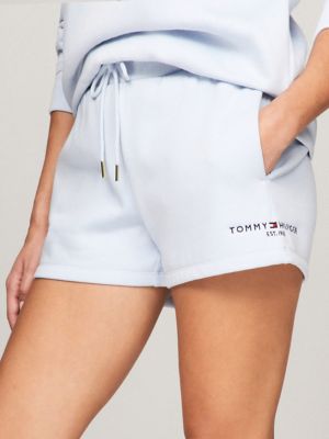 Embroidered Tommy Logo Sweatshort, Breezy Blue