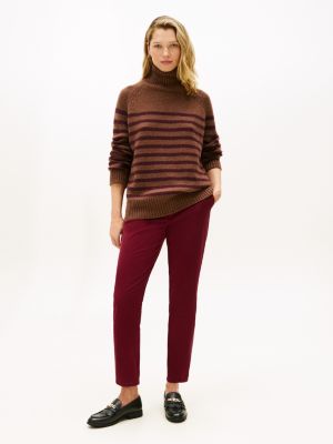 Slim Fit Chino, Burgundy