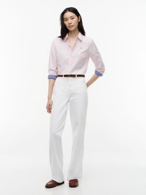 Женские рубашки Tommy Hilfiger Regular Fit Stretch Oxford Shirt — фото 2