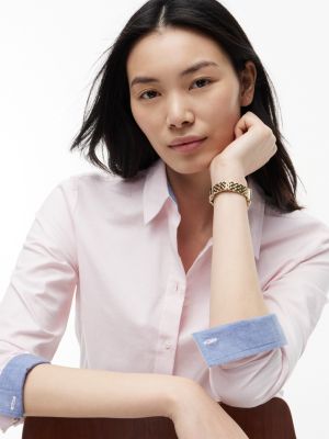 Женские рубашки Tommy Hilfiger Regular Fit Stretch Oxford Shirt — фото 3