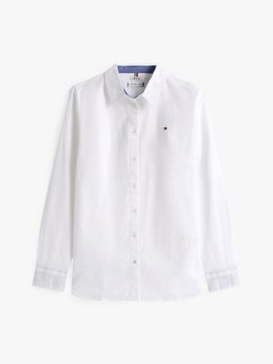 Regular Fit Solid Stretch Oxford Shirt | Tommy Hilfiger